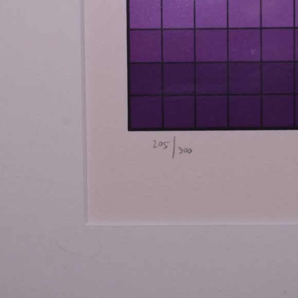 Victor Vasarely Tennis Player Signed & Numbered Limited Edition Serigraph Framed - Picture 9 of 10